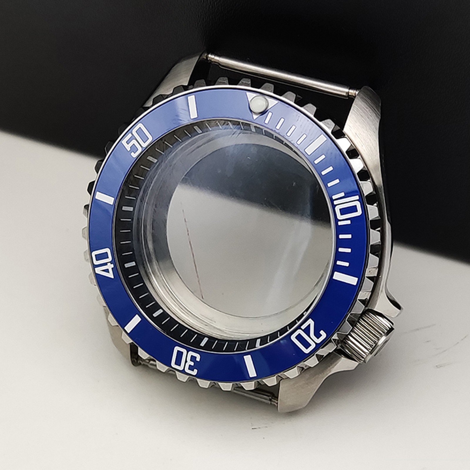 42mm Steel Watch Case Sapphire Glass Modifications for NH35/36/4R/7S Movement