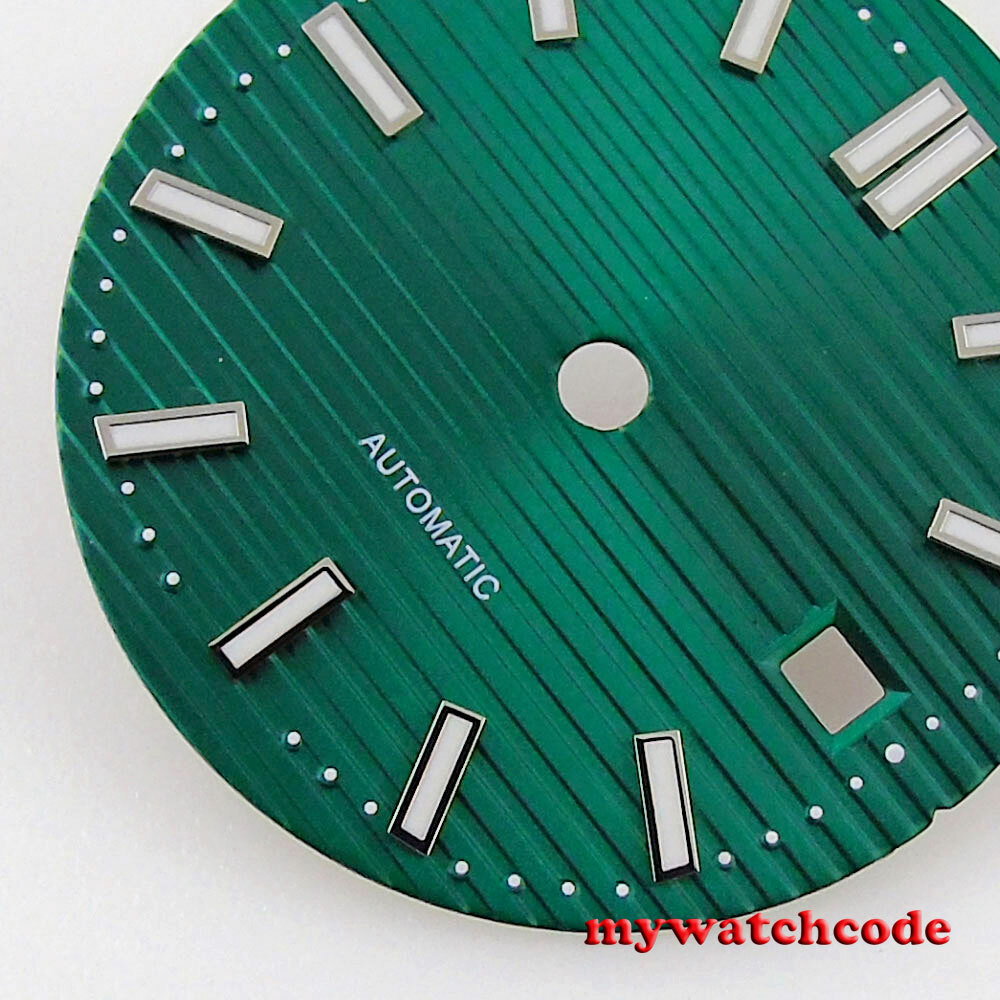 28.9mm sterile black green blue dial fit ETA 2824 2836 DG 2813 8215 mens watch