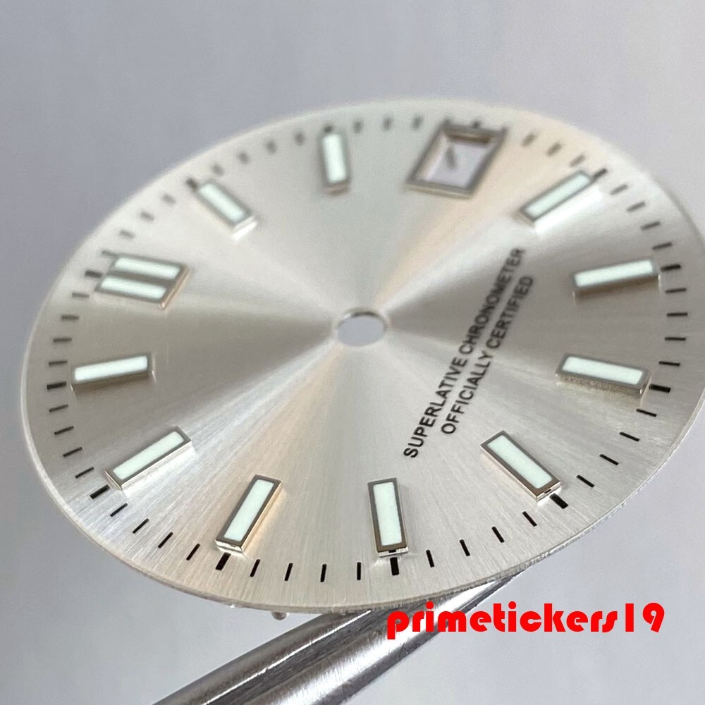 29mm NH35 Automatic Watch Dial+Hands Set Multicolor Face Date Luminous Sterile