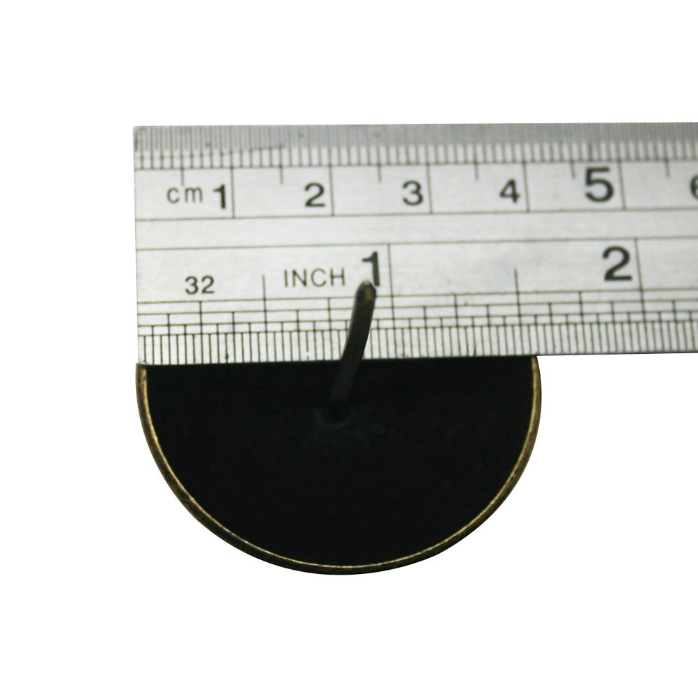 20pcs 1.6 Inch Antique Brass Round Large-headed Nails Round brass nail