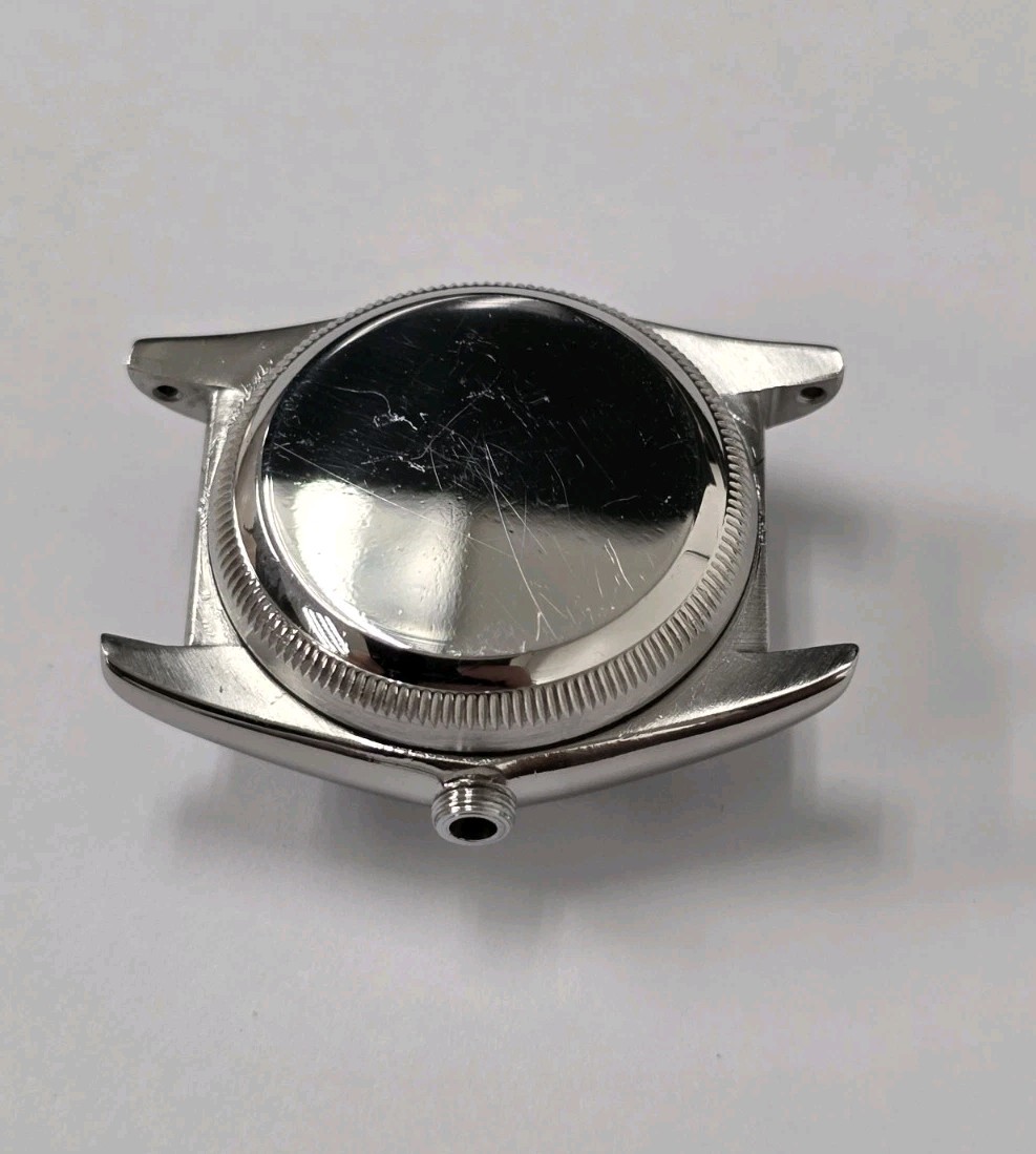 ROLEX 2940 BUBBLE BACK AUTO WATCH CASE COMPLETE 32 MM (100% GENUINE & V.GOOD)
