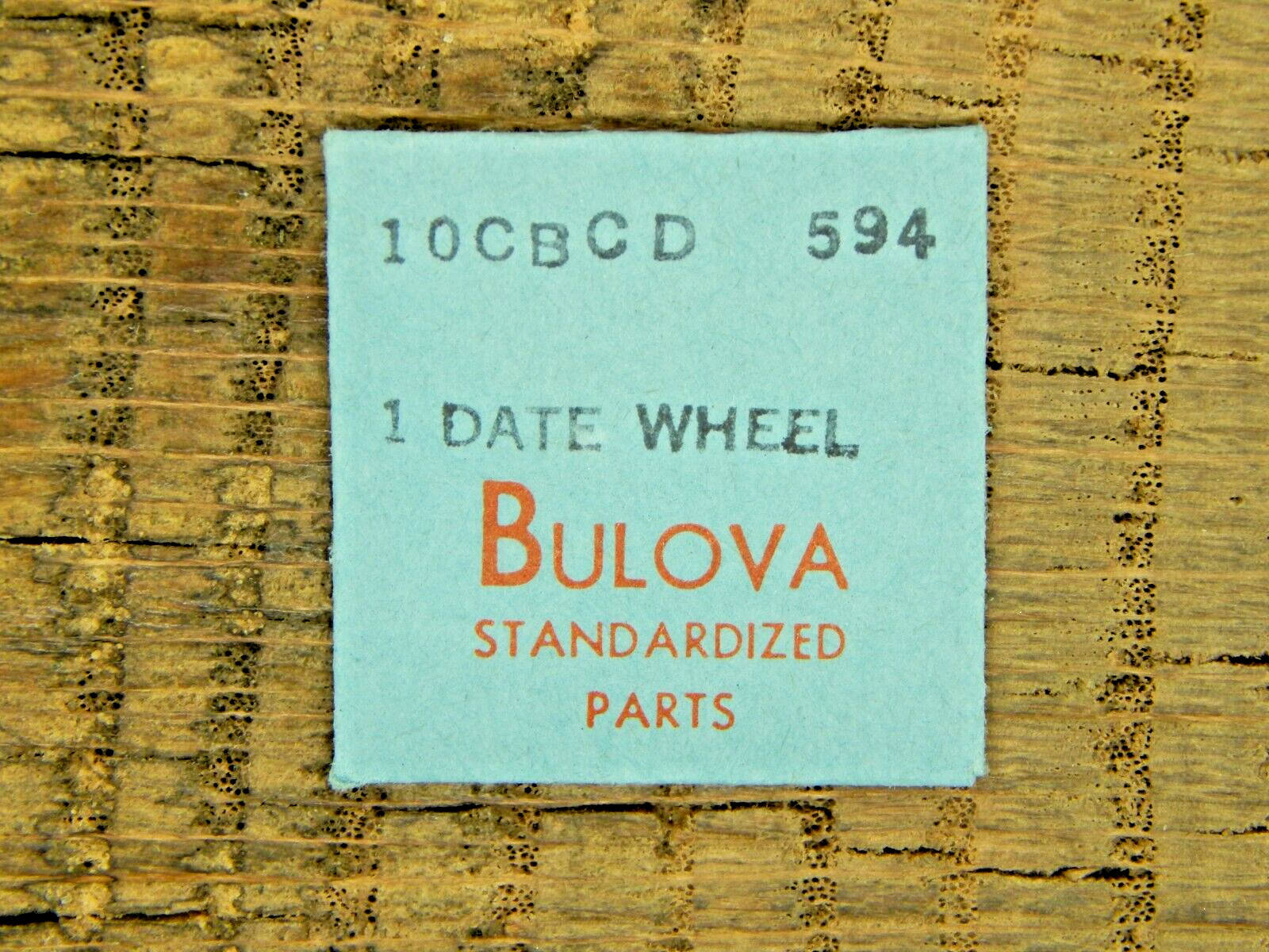 Genuine Bulova 10CBCD Date Wheel 594 Watch part NEW OLD STOCK