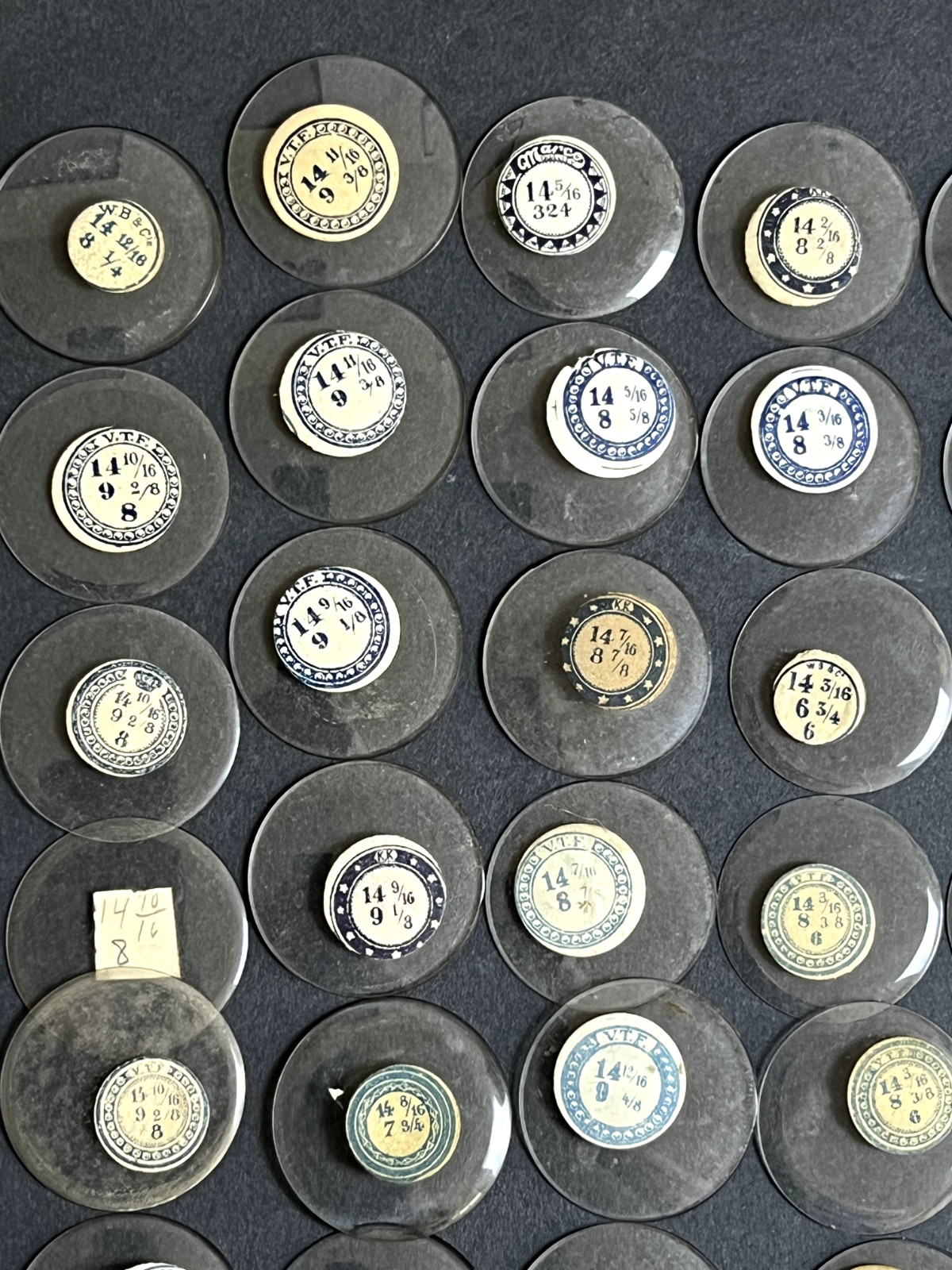 LOT OF 50 GLASS POCKET WATCH CRYSTALS SIZE 14 REPLACEMENT PARTS