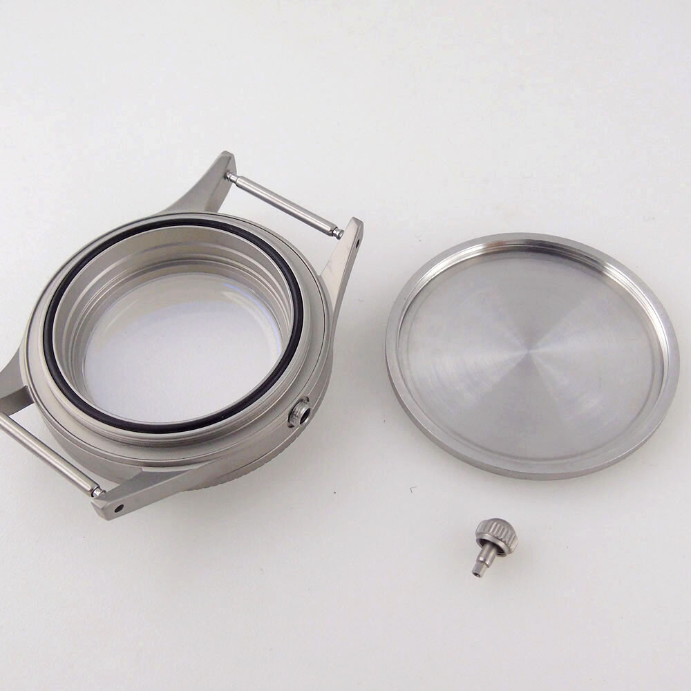 40mm Sapphire Glass Watch Case Fit 50-FATHOMS NH35 NH36 2824 Super luminous