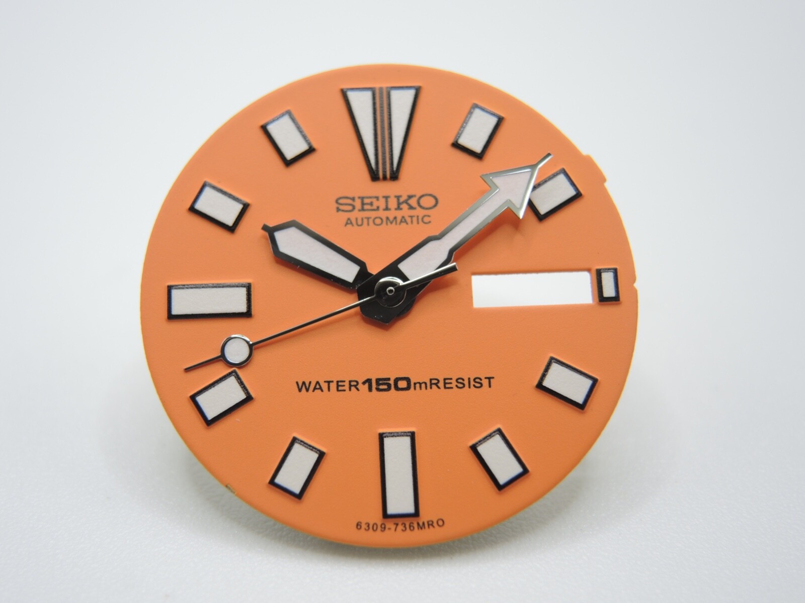 NEW ORANGE DIAL & HANDS SET SEIKO DIVERS AUTOMATIC DAY/DATE 6309-7290/729A WATCH