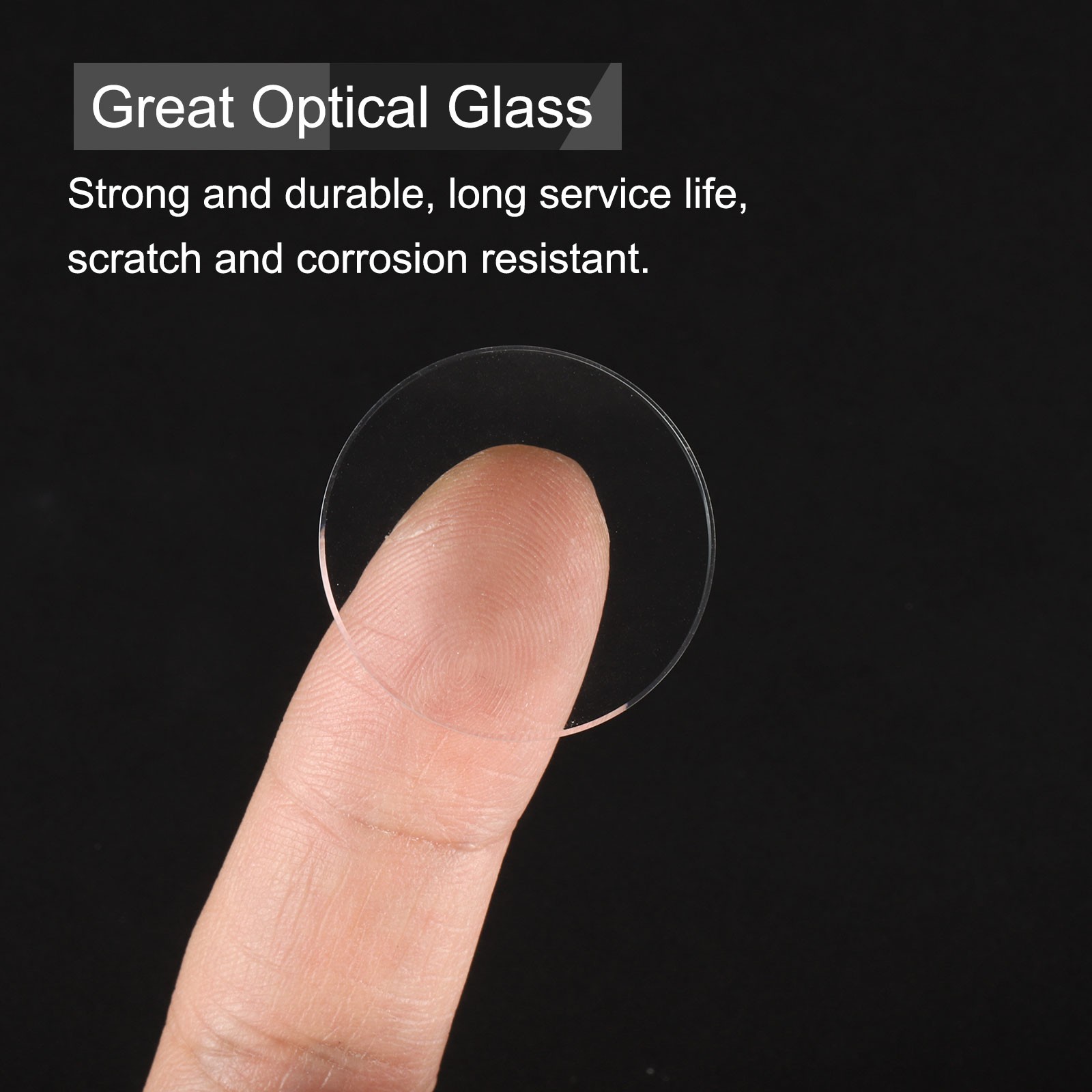 12pcs Watch Crystal Glass Lens 26mm Flat Round Glass Watch Face Crystals Lens
