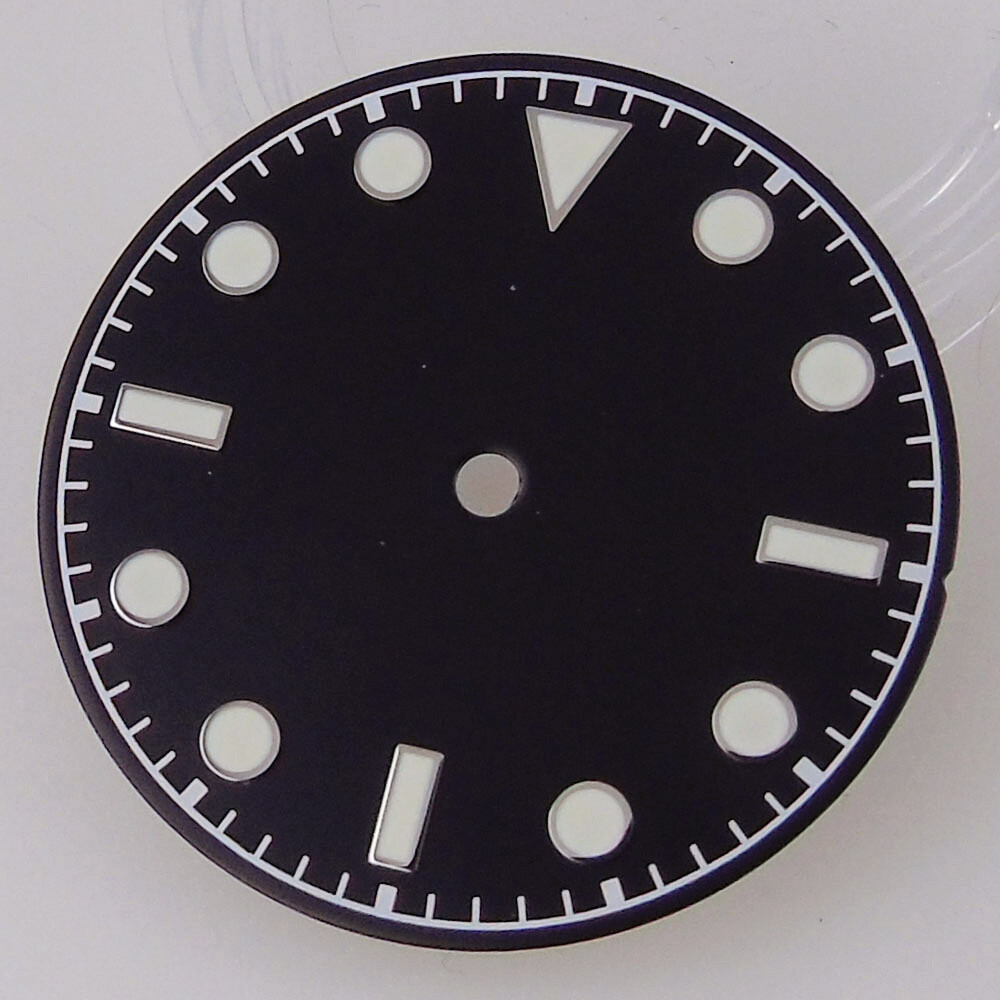 29mm Black White Green Blue Dial Fit Vintage Style NH35A NH36 2824 8215 movement