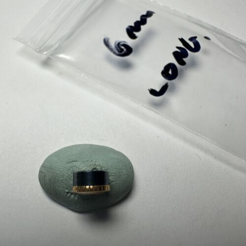 Longines yellow golden blue ring vintage 6mm crown