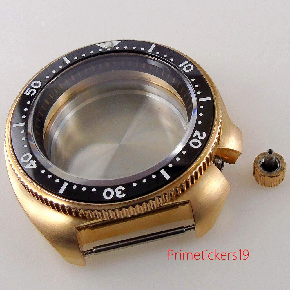 44mm CUSN8 Bronze 200M Dive Watch Case Fit NH35 NH36 NH34 ETA2824 PT5000 Movemen