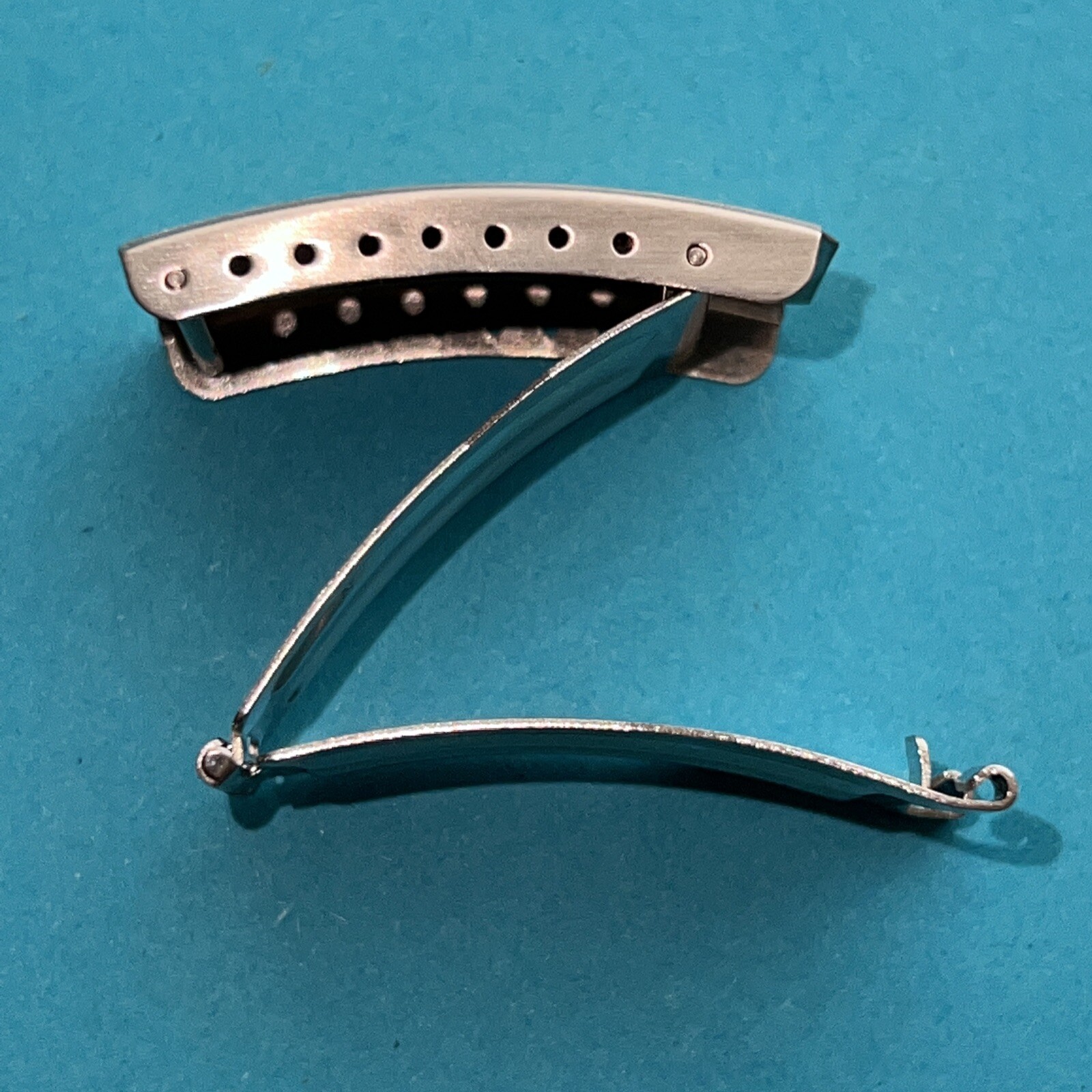 Brushed Stainless 3 Fold Watch Strap Bracelet Clasp + Pin & Spring Bar CHOOSE