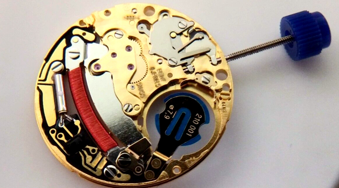 ETA 210.001 Quartz Movement (no calendar) ht=2, hour wheel .71 ht NEW