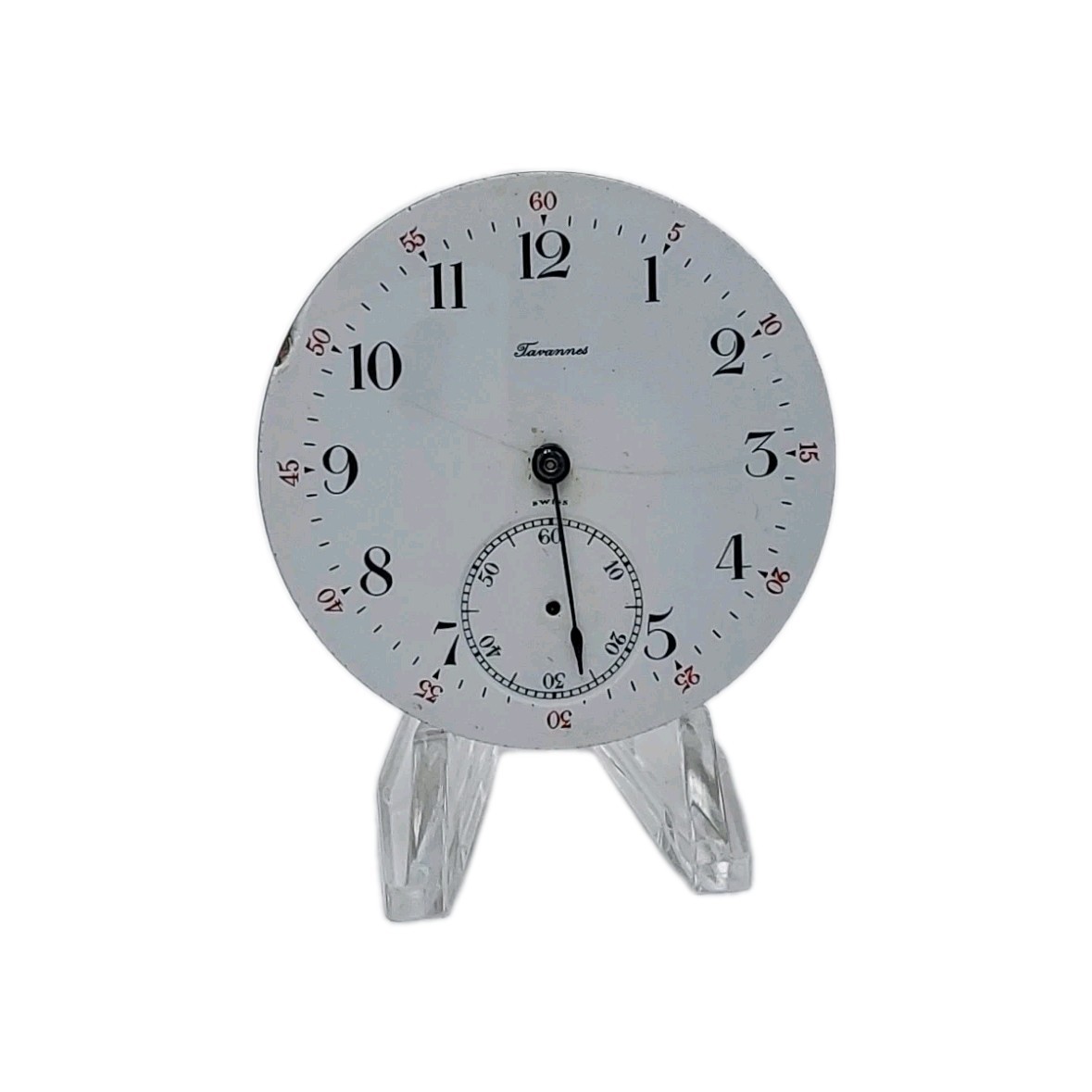 Tavannes 16s Movement Sunk Enamel Dial Pocket Watch Parts Video 1243