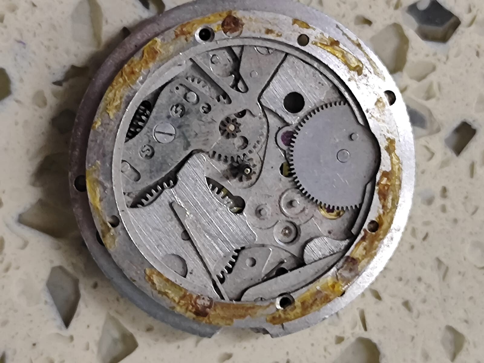ORIS Cal 654 KIF Hand winding Not Work Good balance -FOR PARTS