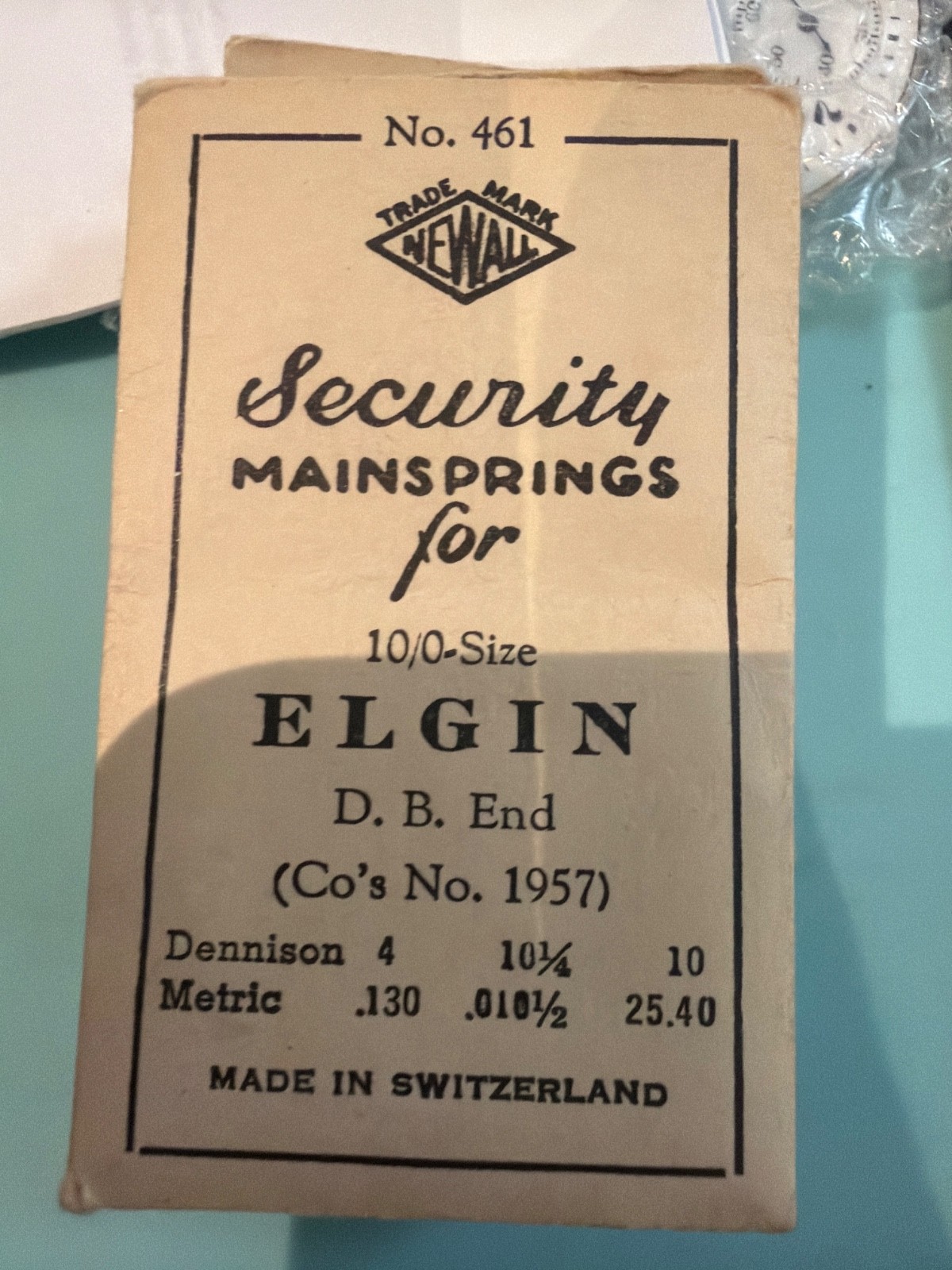 Elgin Mainspring- NOS – Various Calibers