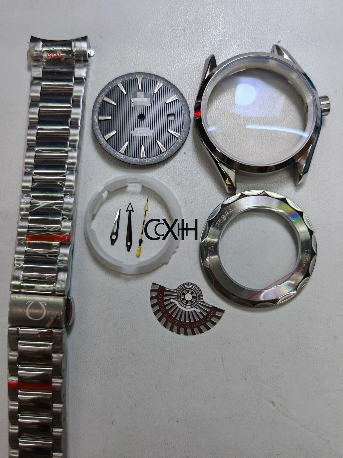 41MM Stainless Steel Watch Case With Band Kit for Aqua Terra 8215 8200