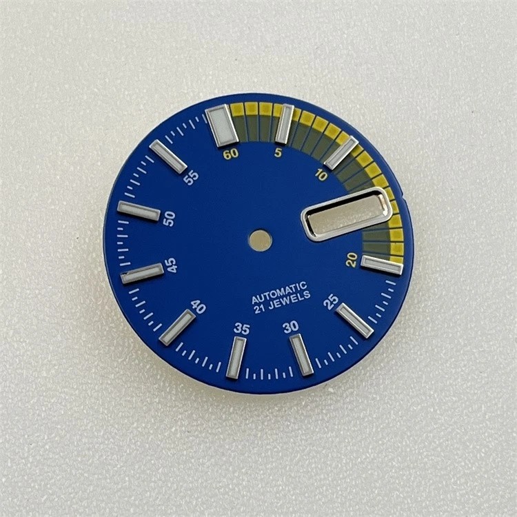 New 28.5mm Green Luminous Watch Dial Plate For NH35 NH36 Diving watch Movement