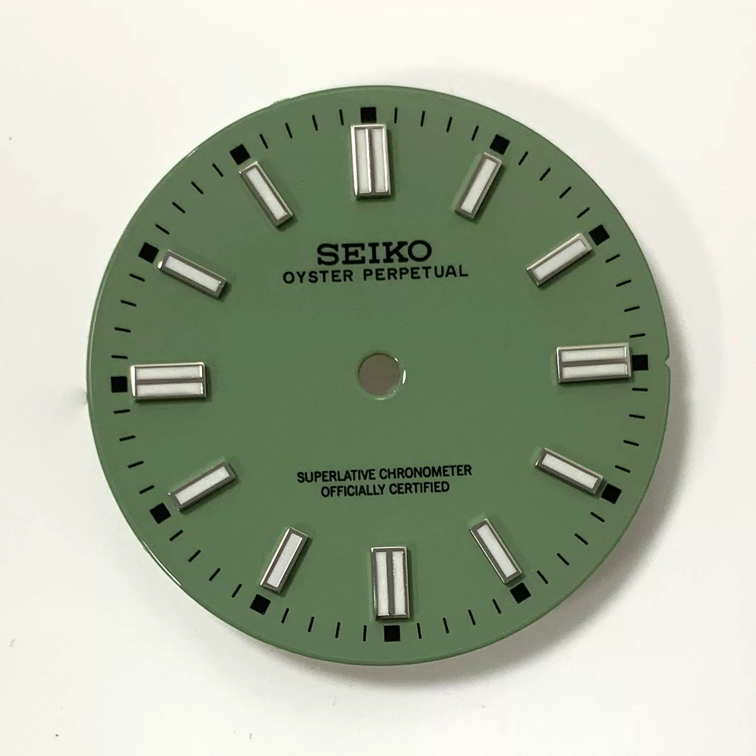 28.5mm Sun pattern Watch Dial Green Luminous For NH35 Movement Watch accessories