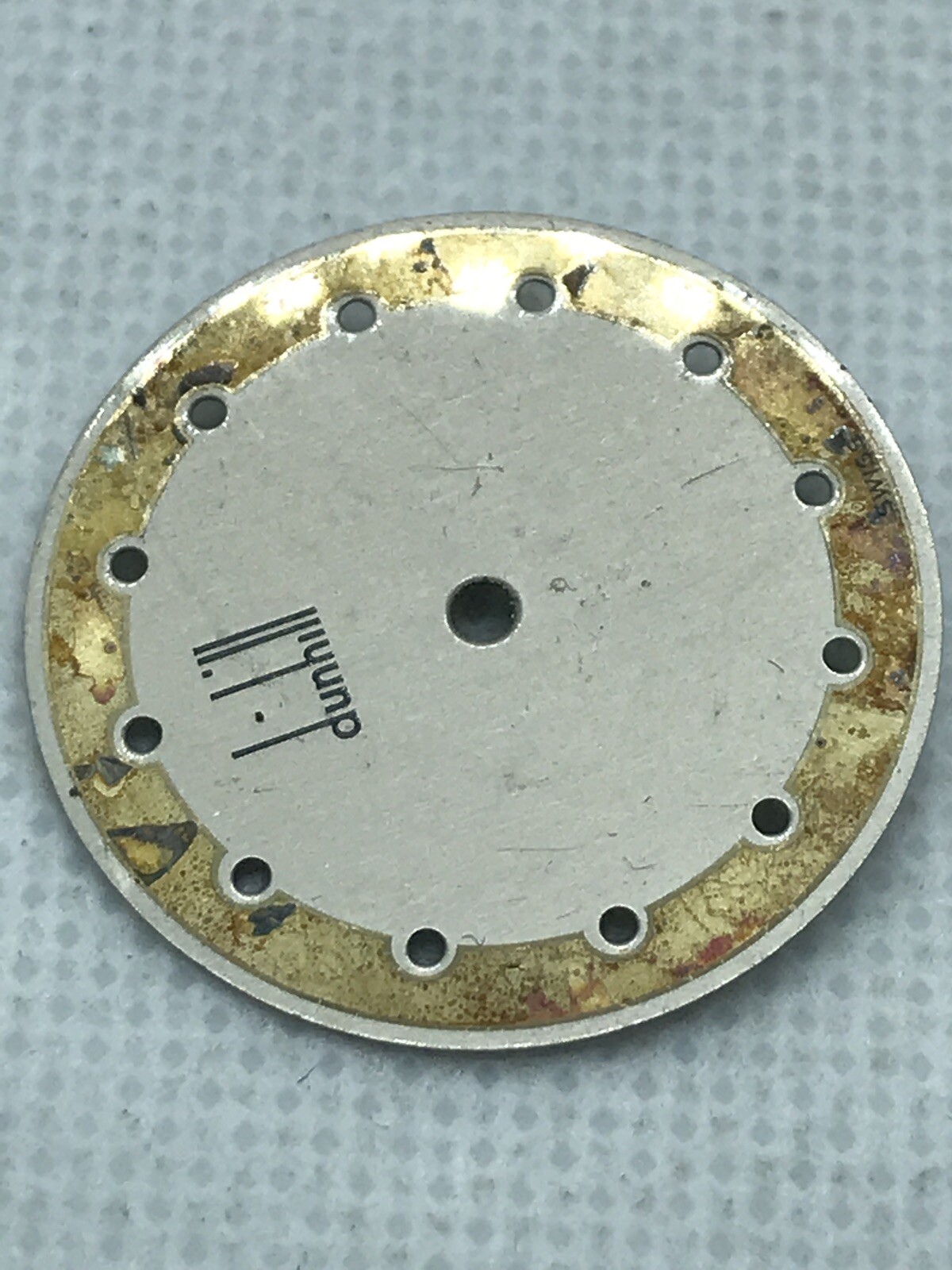 vintage Dunhill 23.9 mm Watch DIAL FOR PARTS part or collection Swiss Made