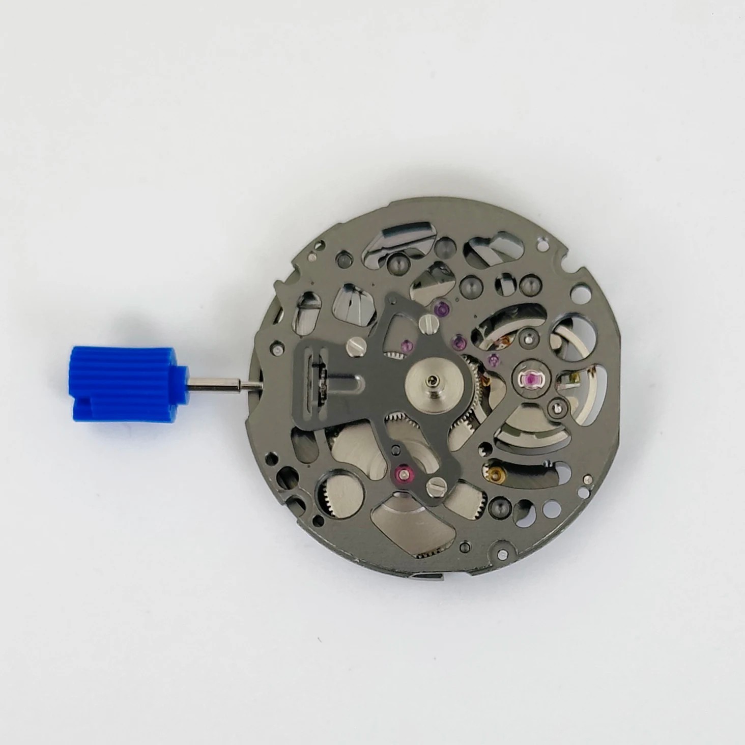 Genuine Seiko NH72A Black Skeleton Automatic Watch Movement 24J NH72 Japan +Stem