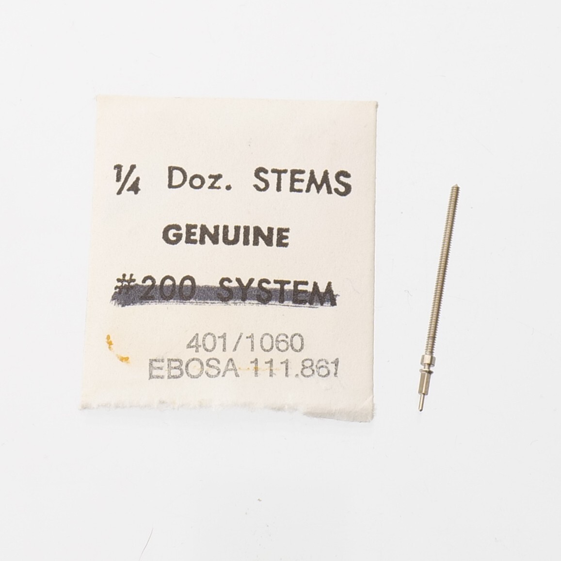 NOS Ebosa 111.861 Wrist Watch Stem Part #401 New Old Stock Watchmakers (C7D20)