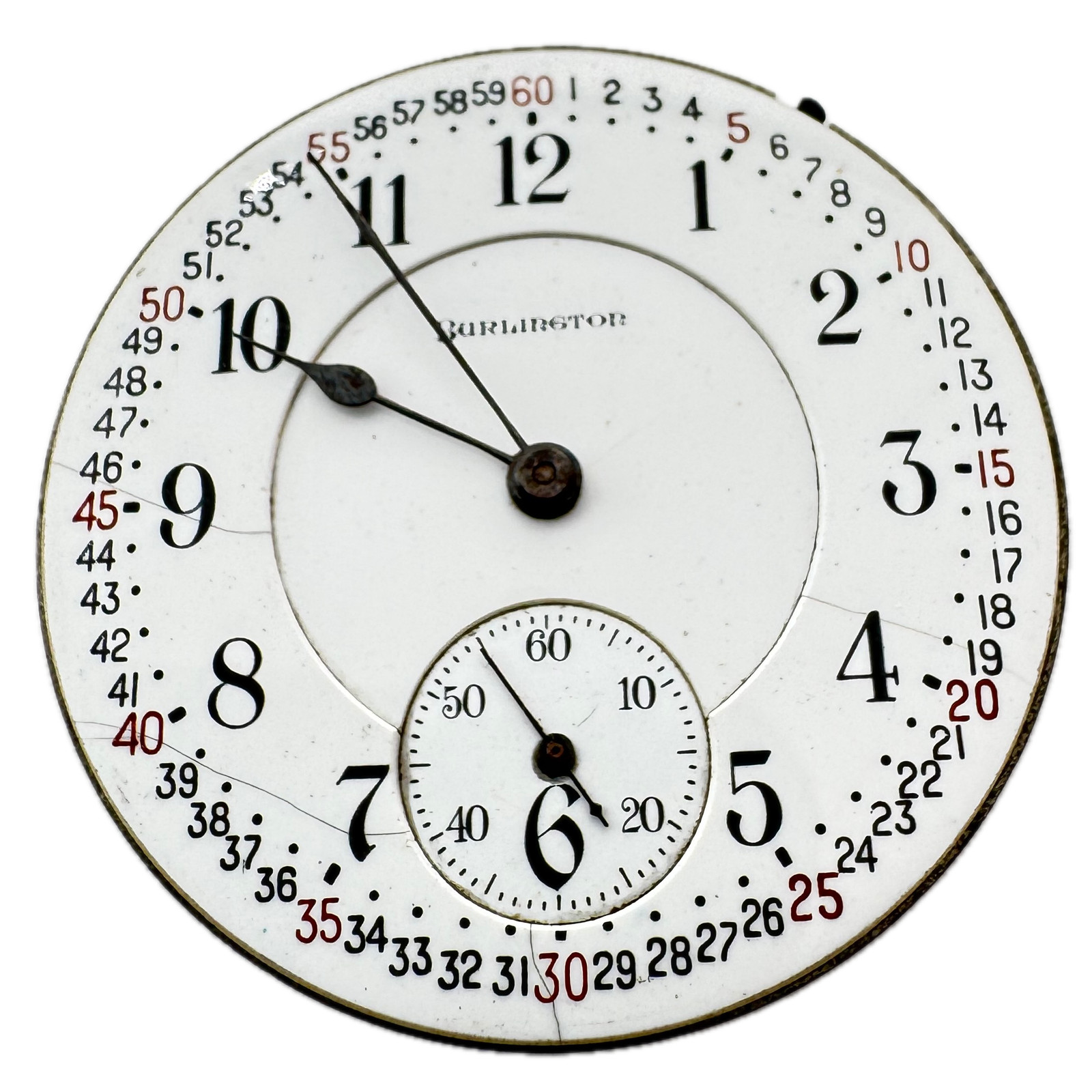 Antique 16s 1915 Illinois Montgomery Dial Railroad Limited Approval Movement 106