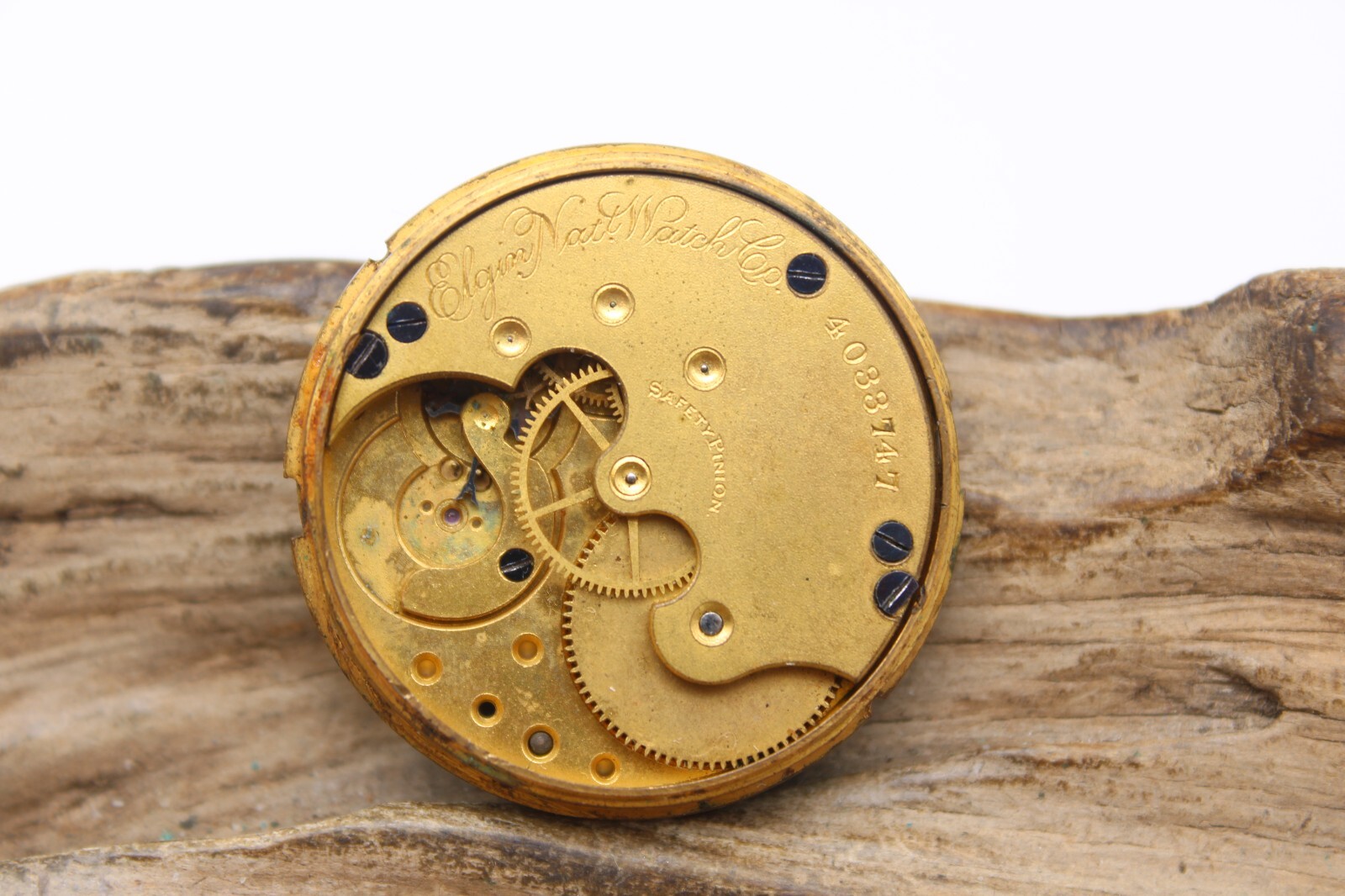 1891 ELGIN POCKET WATCH MOVEMENT 4033747 GRADE 95 6s 7j FOR REPAIR (JB)