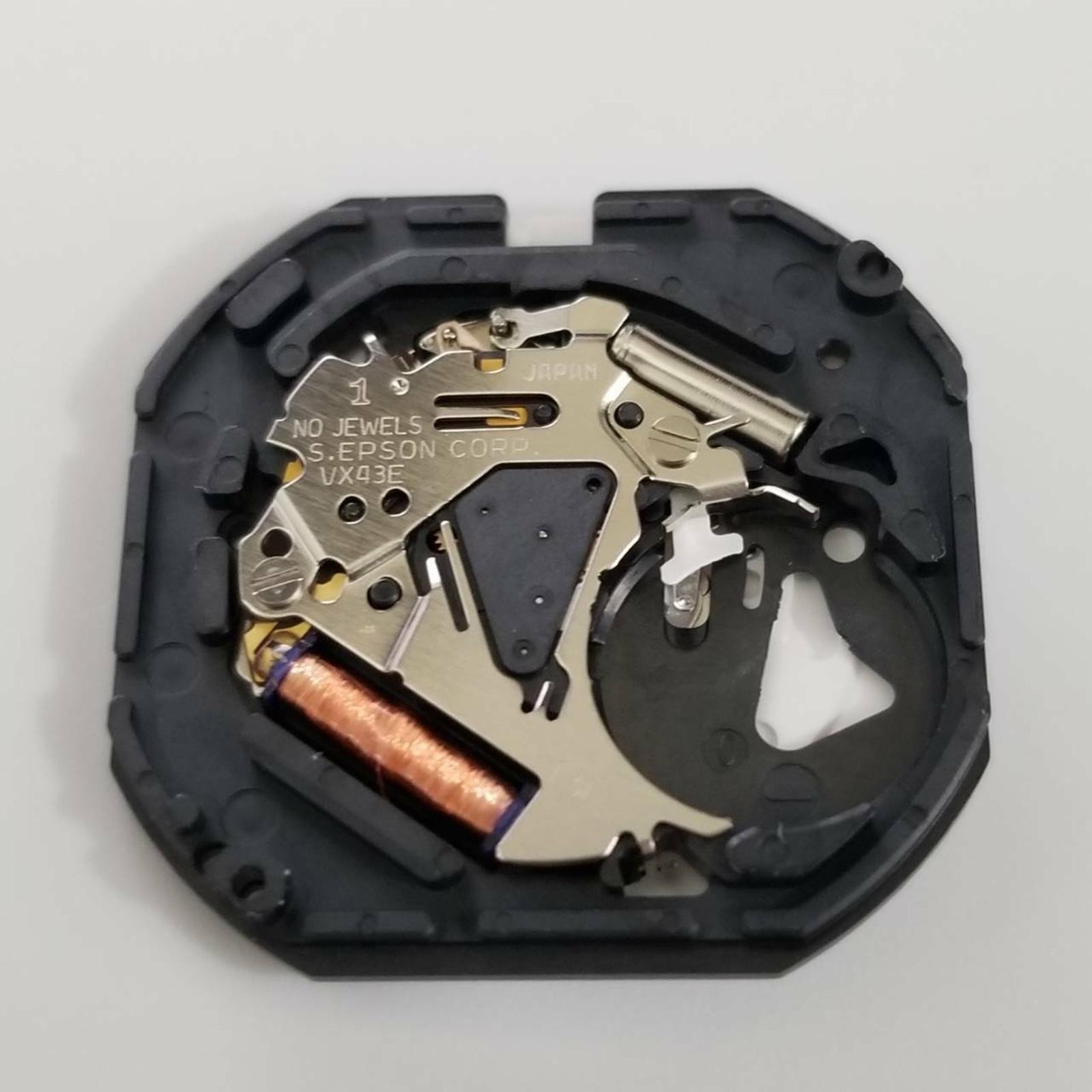 VX43E Quartz Watch Movement With Day Date For Seiko 7N43A V343 V348 V743 Y143