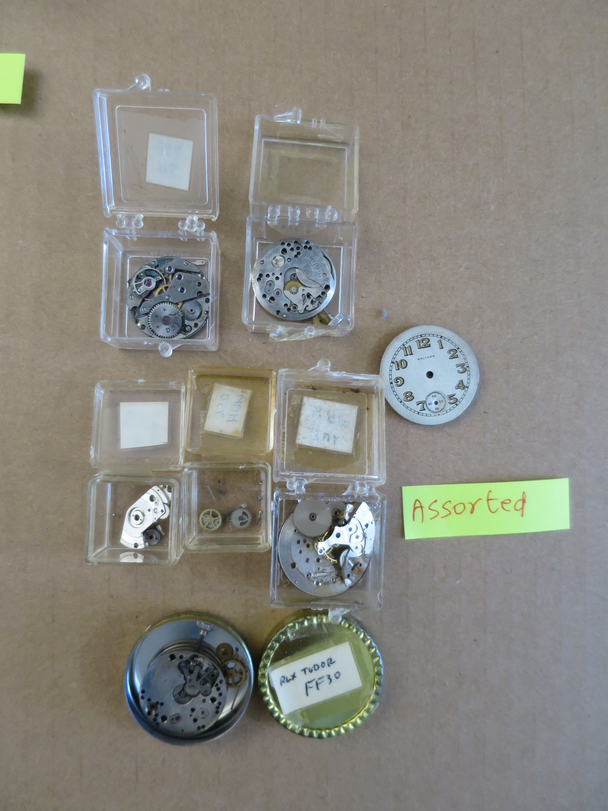 Lot 20 Bulova, Hamilton, Gruen, Rading, Waltham, Halgreen SWISS Movements Parts