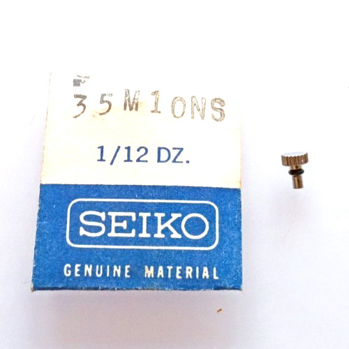 Seiko 35M10NS Genuine Silver (S.S.) Crown for Seiko 6106-7640 6105 6106 6119