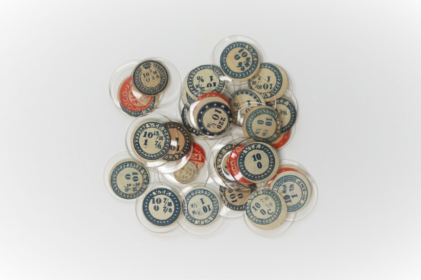 10 Ligne NOS Open Face Glass Pocket Watch Crystals- Beveled Edge
