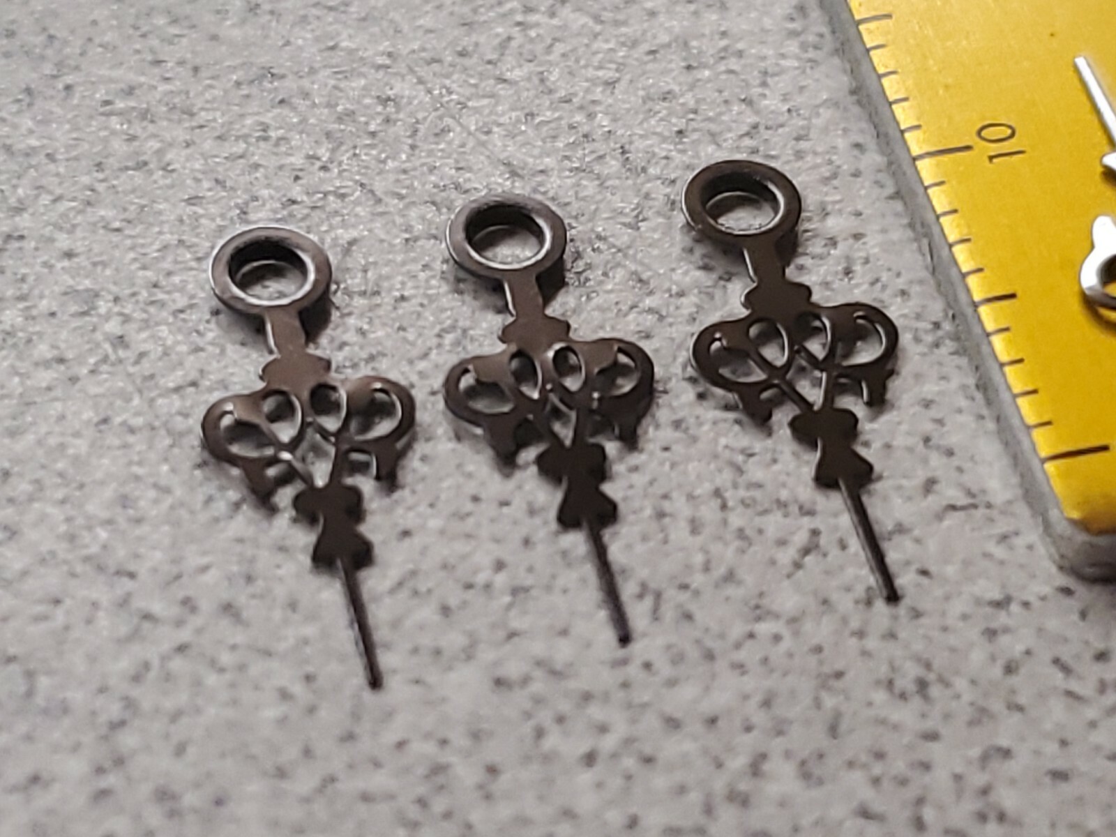 Lot Of 4 Vintage NOS Black/Gray Louis Hour Hands 180 Hole Size