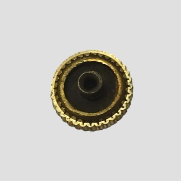 18k Rolex Cellini 17 Jewel Winding Button 4.3mm Gold Crown Watch 1400 1300 Part
