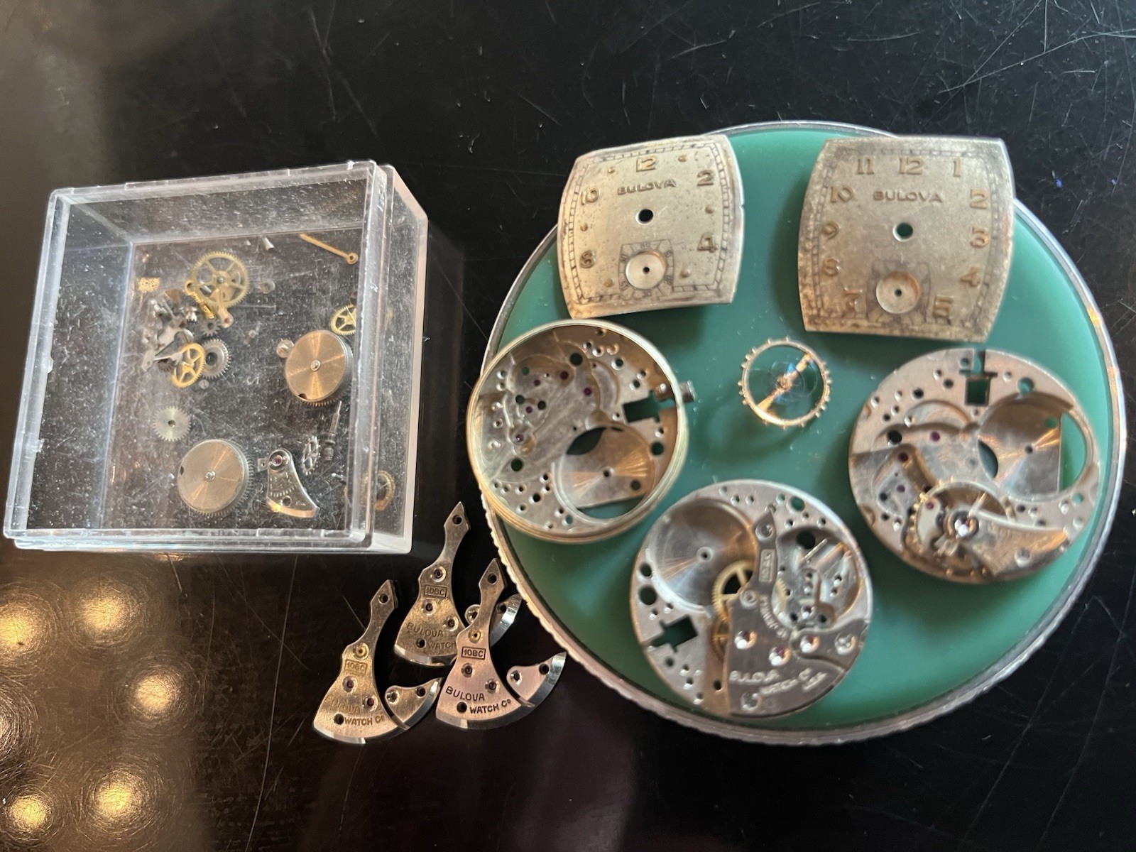Lot Of Bulova 10AK And 10BC Watch Movement Parts