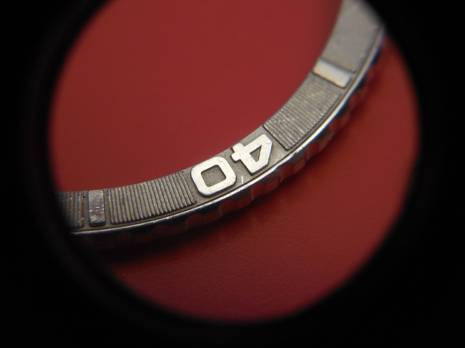 GENUINE ROLEX 18K W GOLD THUNDERBIRD 16264 TURN O GRAPH BEZEL + CRYSTAL RETAINER