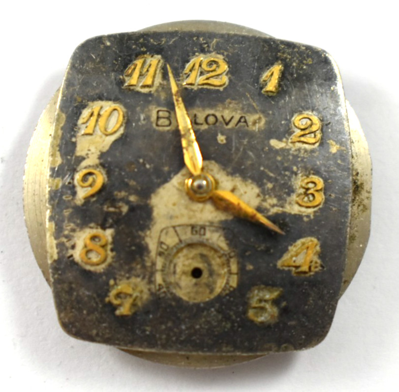 Vintage Bulova Manual Wind 17J 11AC Wrist Watch Movement lot.wb