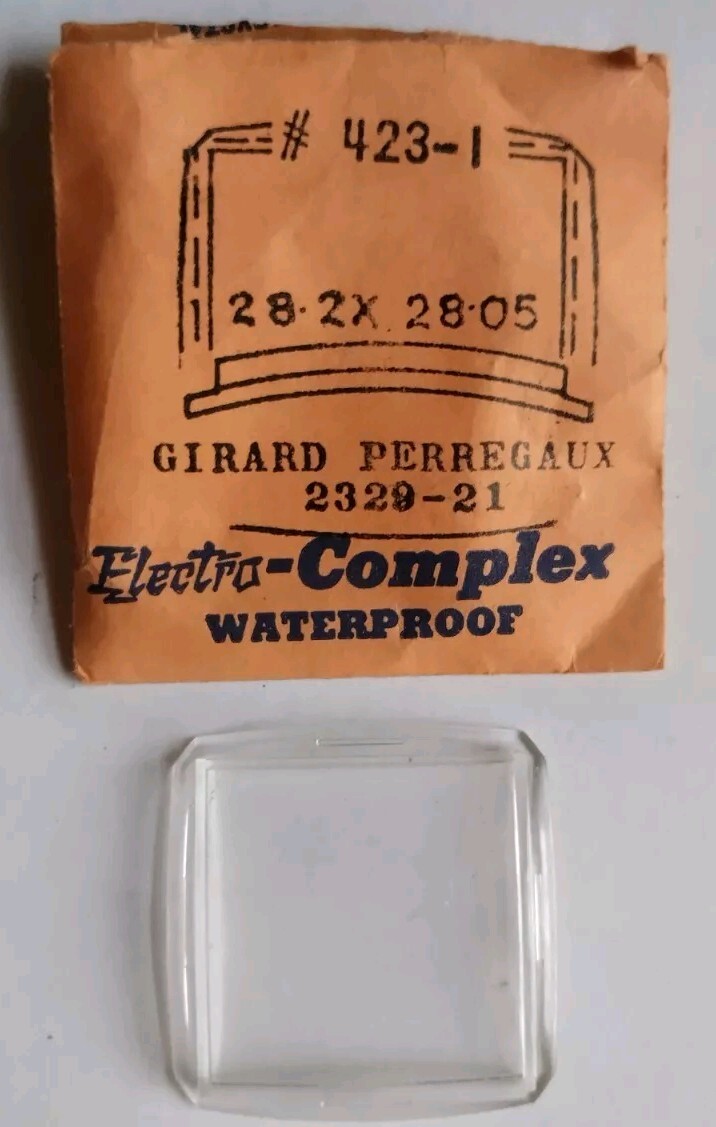 Wristwatch Crystal for Girard Perregaux # RMY 423-1 Electro Complex Waterproof