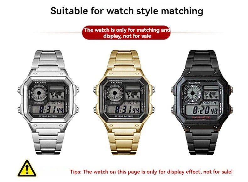 For Casio AE1200 AE1300 Watch Metal Casing DIY Modified AE-1200 Watchband Case