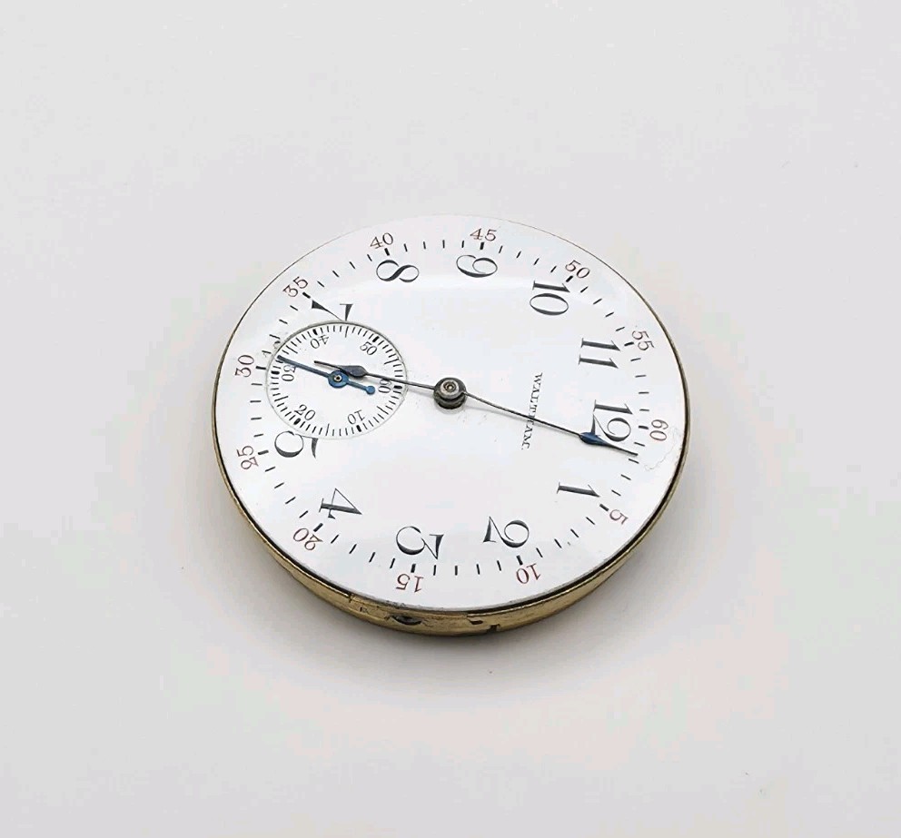 1903 Waltham Model 1890 Grade Seaside 7J 6s Pocket Watch Movement For Repair