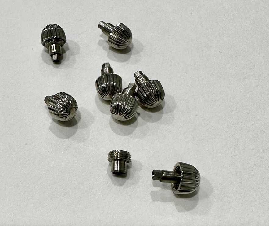 Generic 5.15mm S/S Screwdown Crown & Tube To Fit Breitling Chronomat Watch