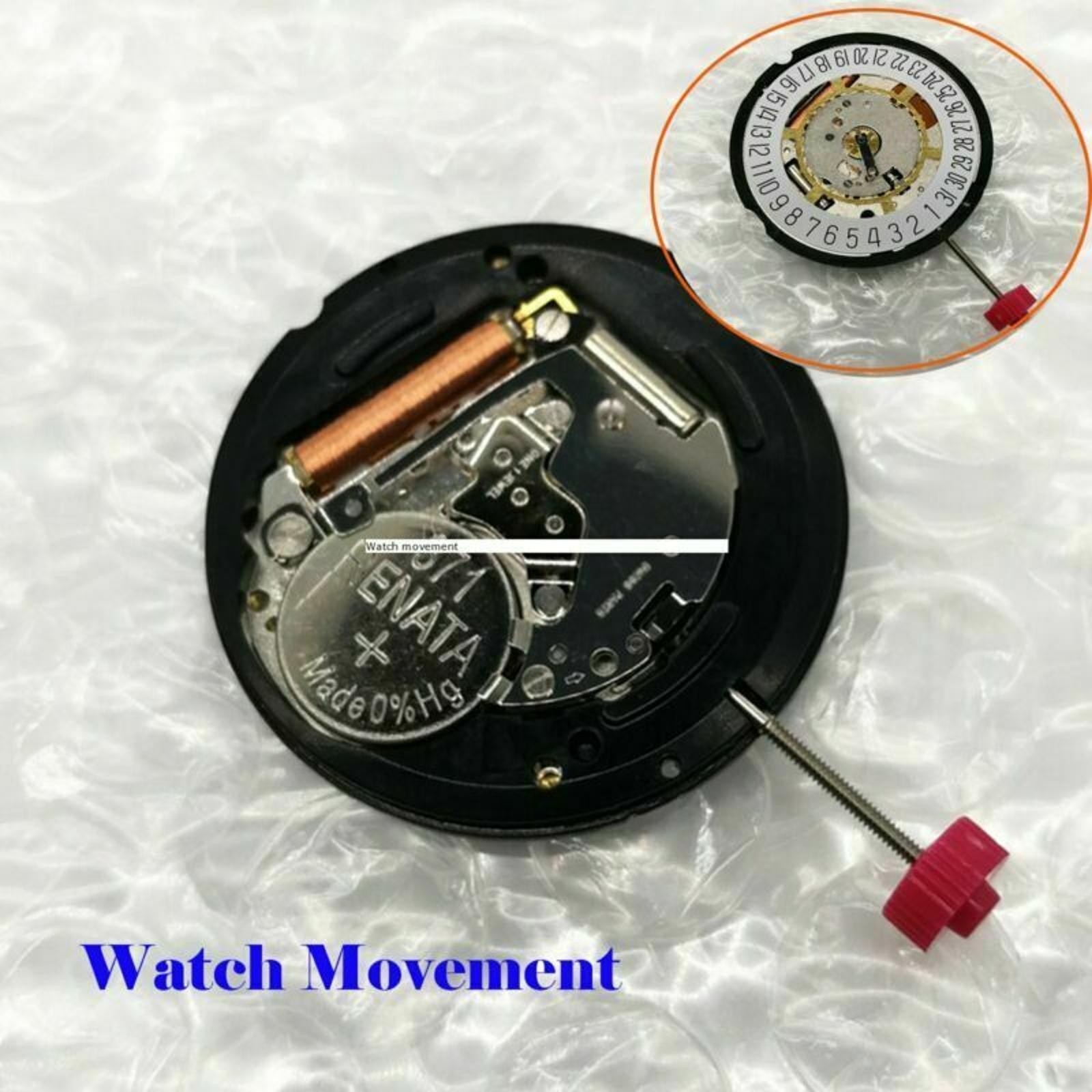 Quartz Watch Movement Date @ 3’/ 6′ 3 Hands For Swiss Ronda 715 Watches Parts C