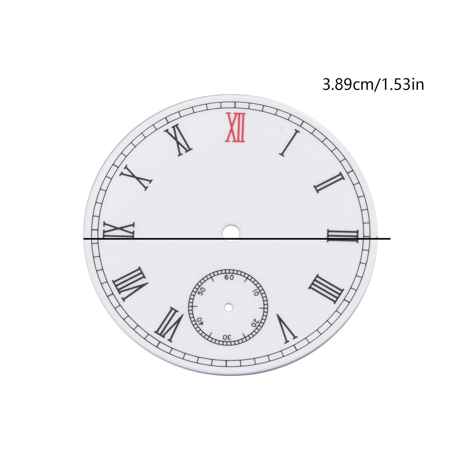 38.9mm Steel Large Roman Numerals Watch Dial Plate For Seagull ST3620 ETA 6498