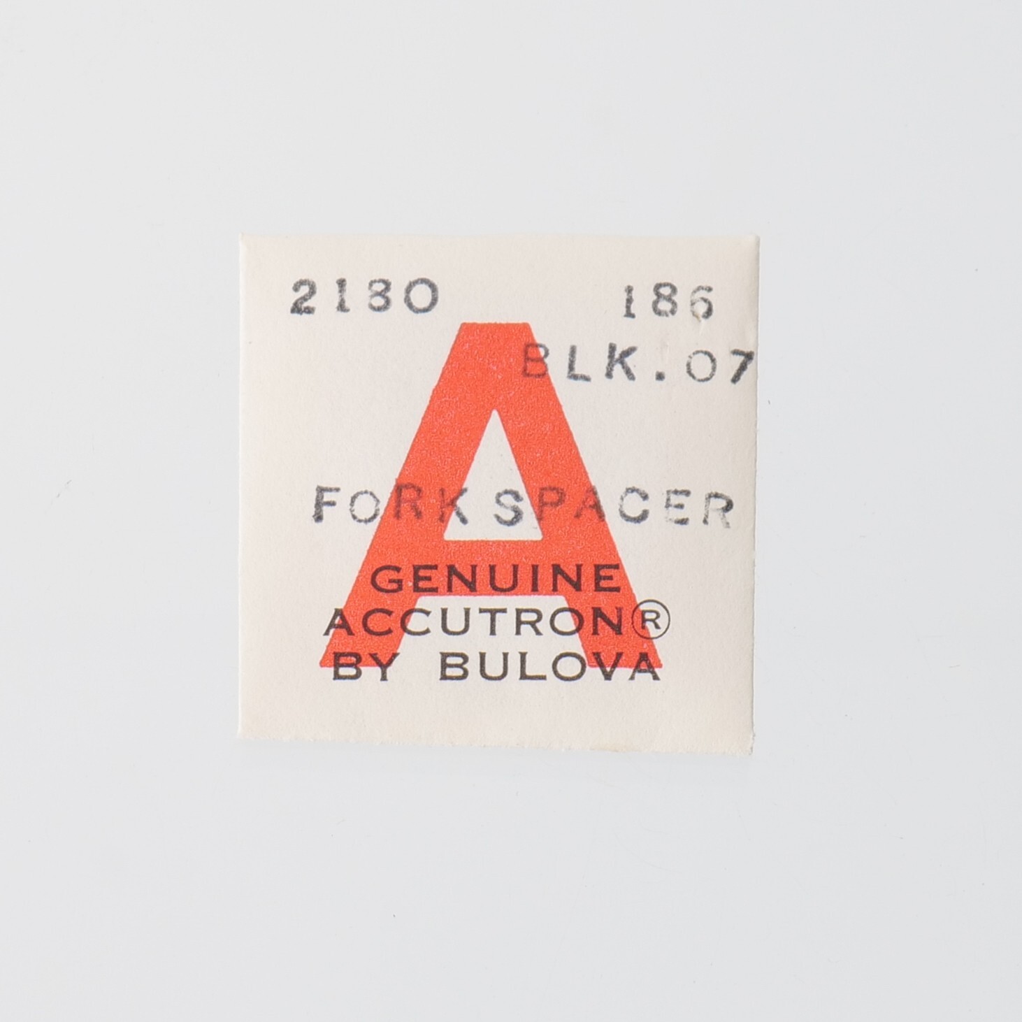 NOS Bulova Accutron 2180 Black Fork Spacer Watch Part #186 Watchmaker (C5D4)