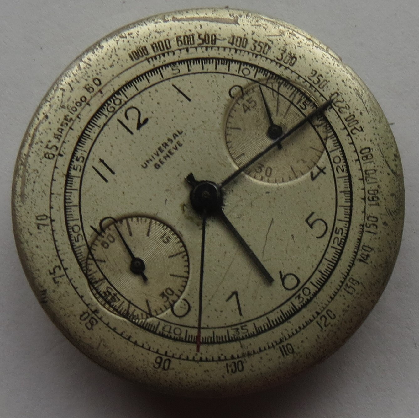 Universal Geneve Chronograph mens wristwatch movement & dial cal. 285