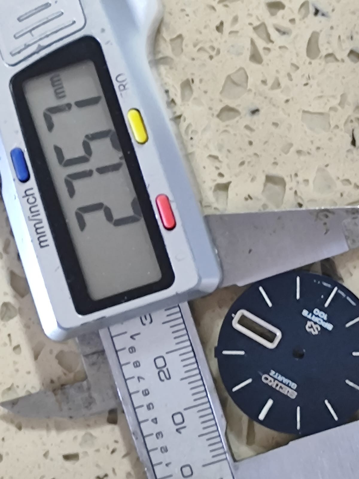 SEIKO 7546 SQ SPORTS 100 QUARTZ PART Blue Dial 27.50mm Used