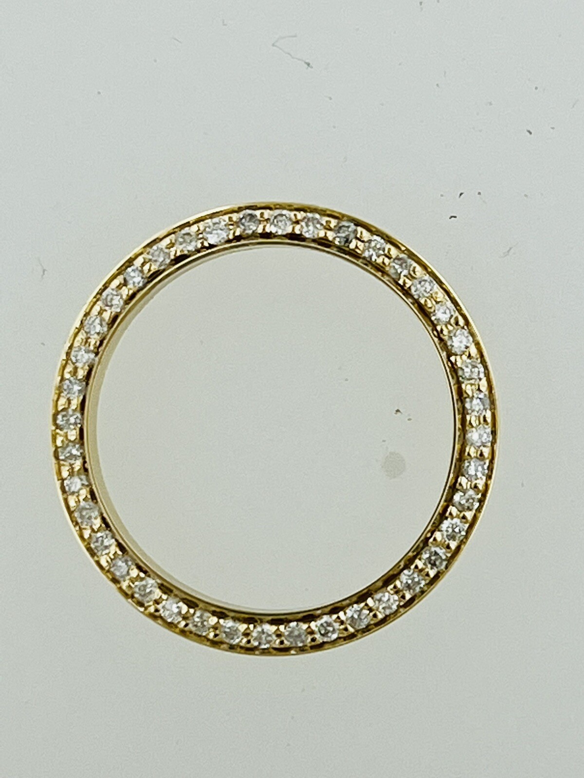Custom Ladies .70CT Diamond Bezel For Rolex Ladies 26MM in 10K YG