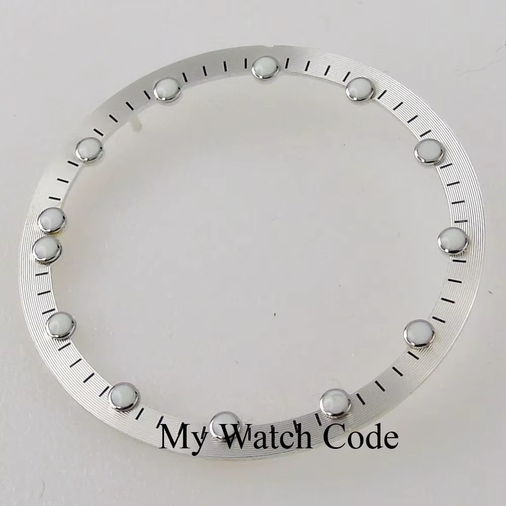 28.5Mm*24.5Mm Watch Dial Circle Plate for NH70 NH72 Skeleton Movement Hollow Dia