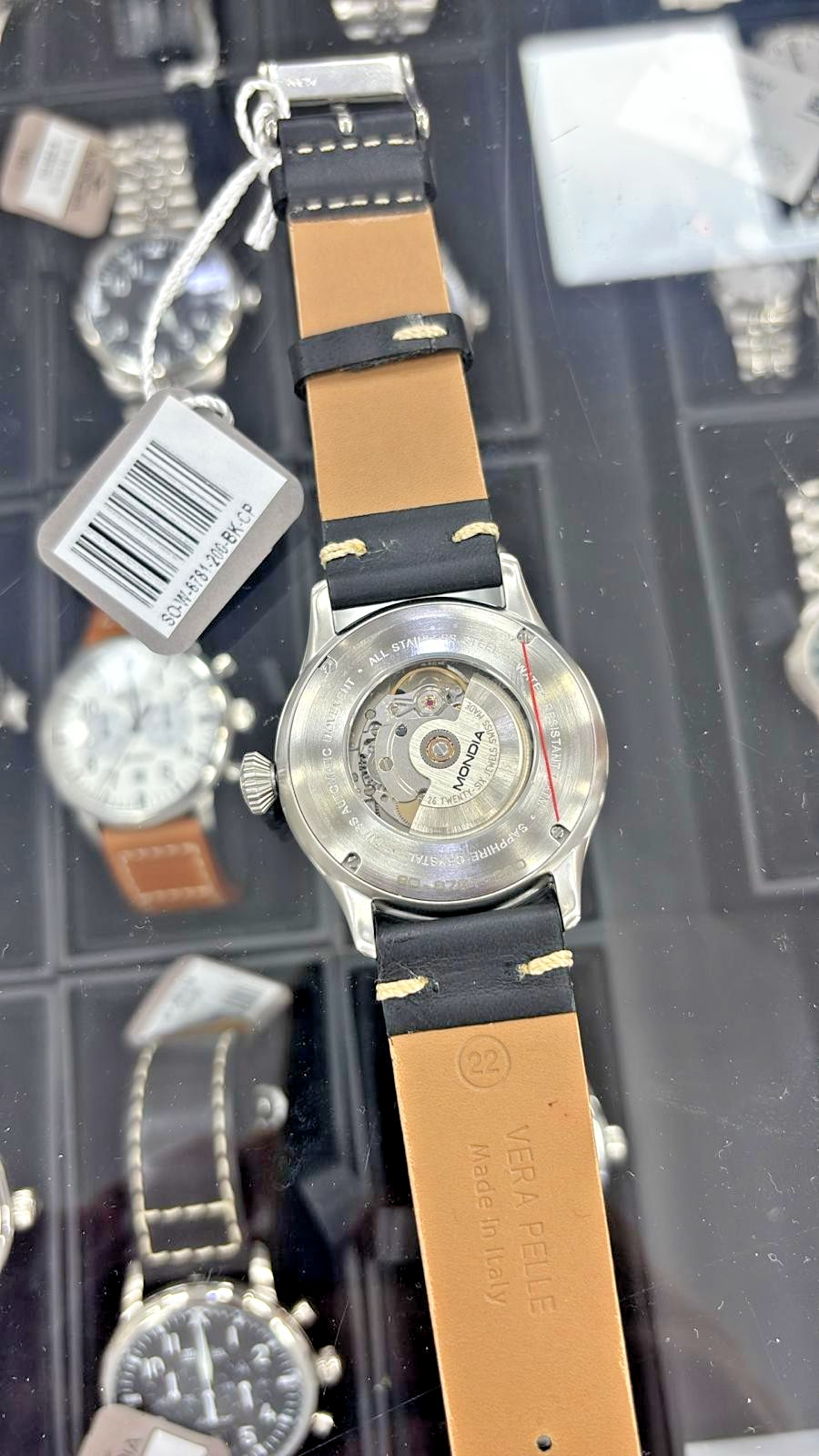 Mondia watch ref. S0-6781-200 Automatic Swiss Made Men 41mm Black New
