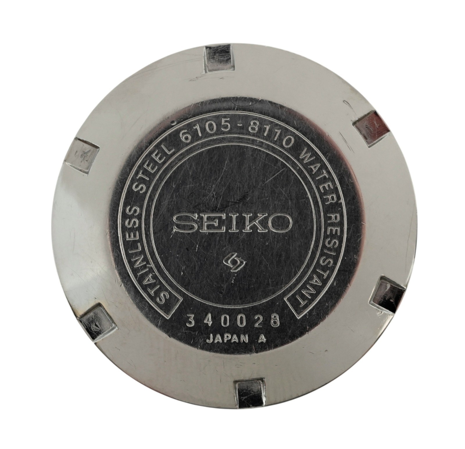 Seiko 44mm Diver Captain Willard SS Case Back from 1973 for Ref: 6105-8110!