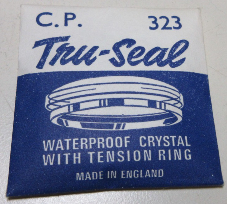 TRU SEAL ROUND WATCH CRYSTAL CP 323 WATERPROOF WATCHMAKER REPLACEMENT PART #355