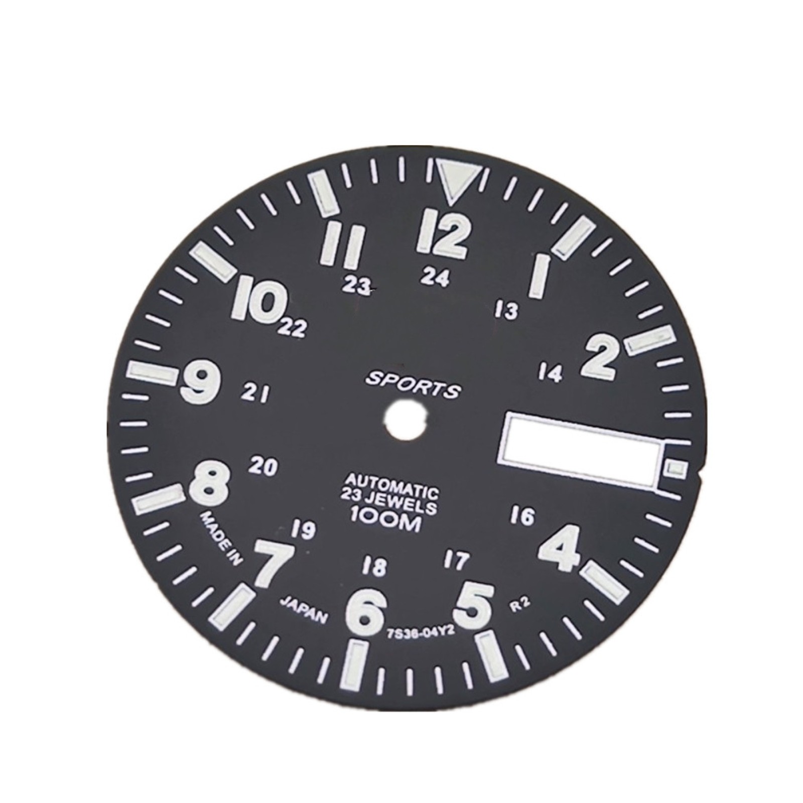 Black Copper Green Luminous Watch Dial for NH36A Automatic Mechanical Movement D